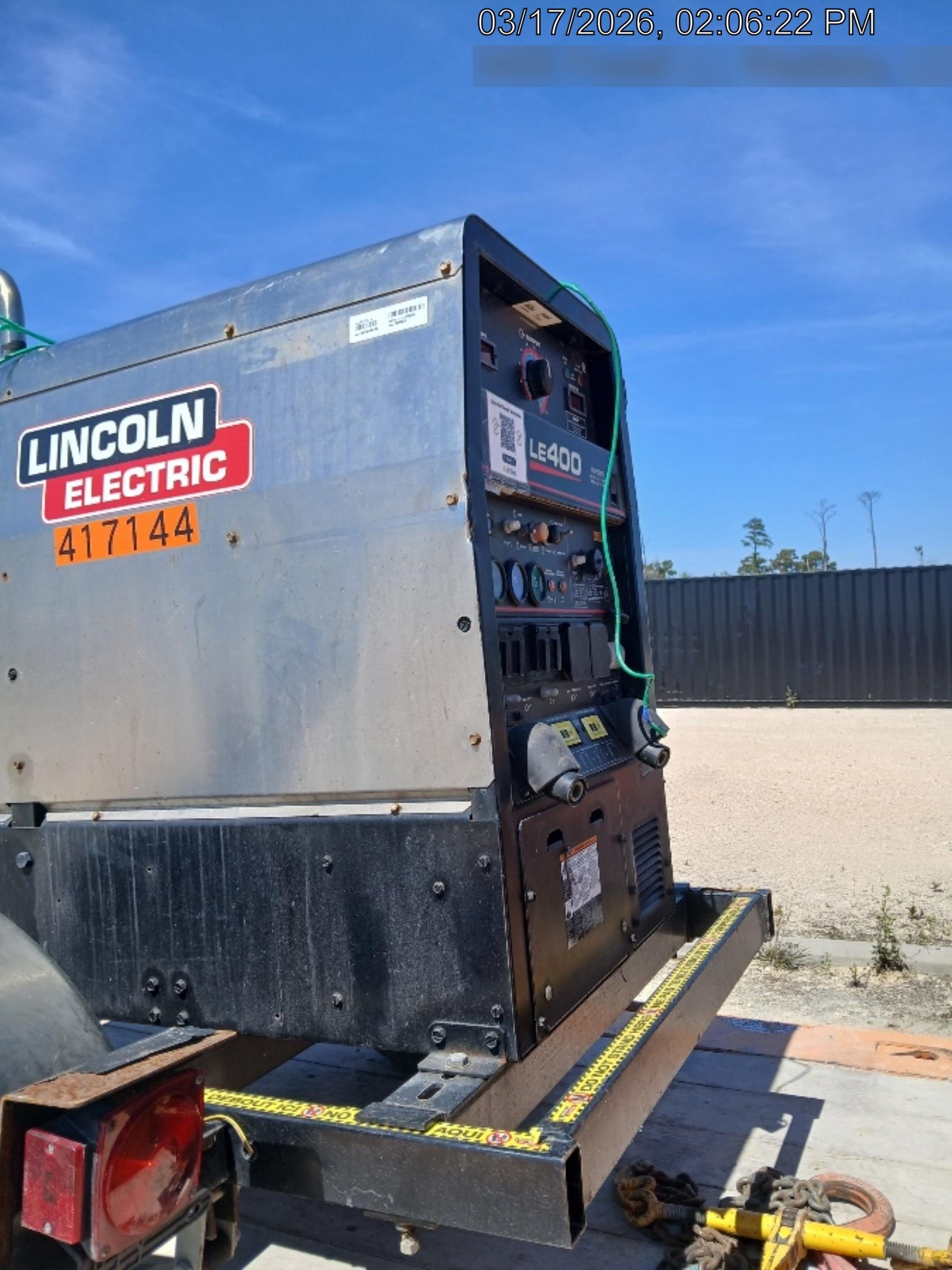 2024 Lincoln Electric LE400 Kubota V1505, Trlr, Cable Rack, Light Kit, ES Decals, T3