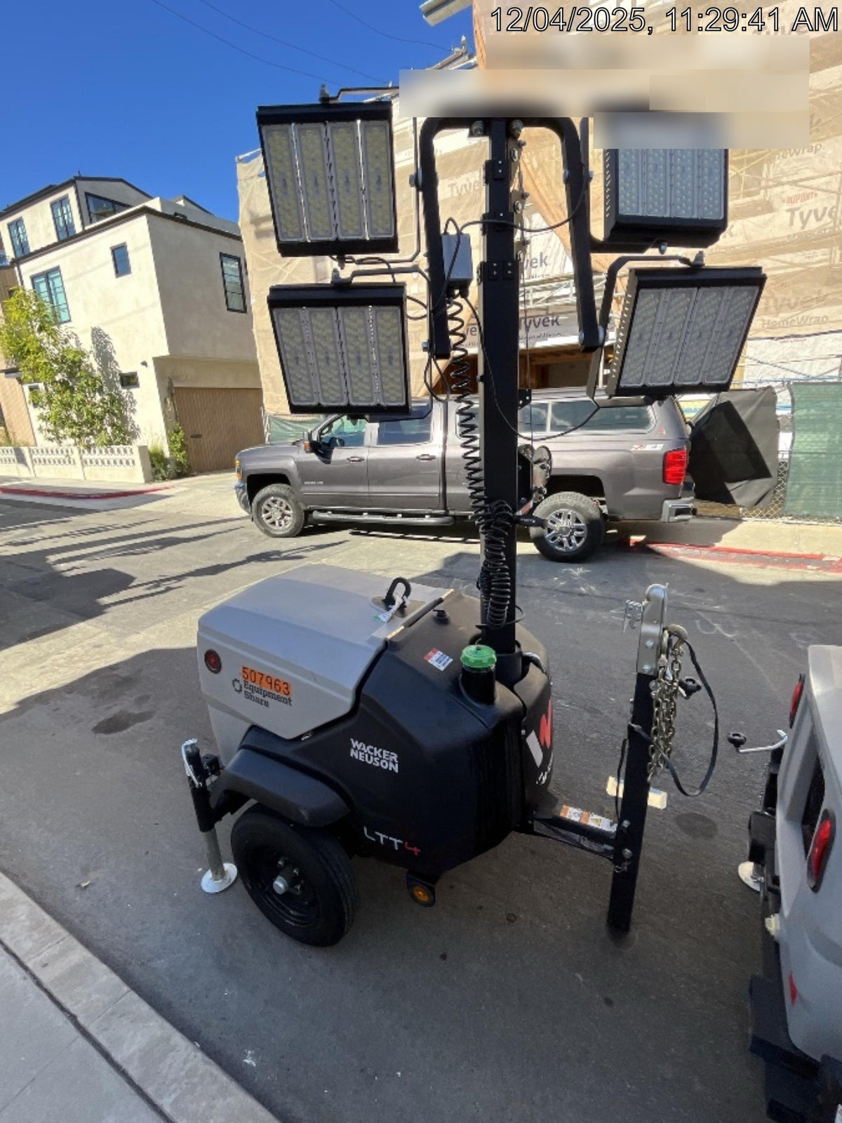 2024 Wacker Neuson LTT4 Diesel, Kohler KDW702, Deep Sea Controller, Auto Start, LED 320W, Bypass Outlet, T3