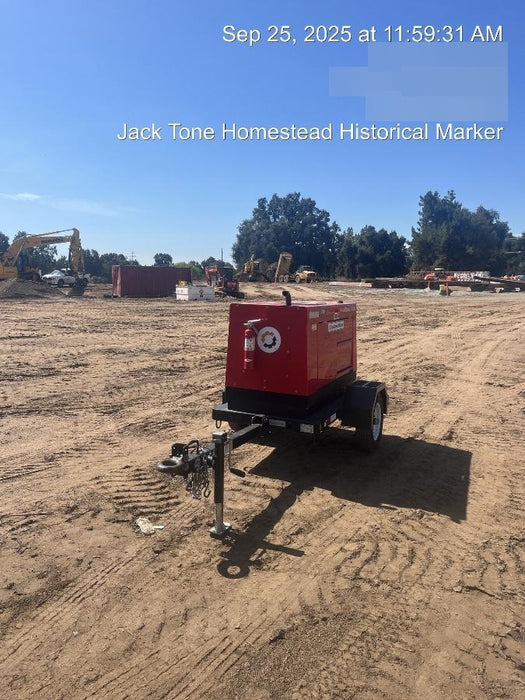 2022 Shindaiwa DGW400MDL Kubota D902 Engine, 23 HP, Dual Op Welder, Wire, Arc, Droop Stick, Tig, and CC Stick Functionality, Simulphase, 3 Phase and 1 Phase Gen Output, Single Axle NB Trlr, Slr Trckl Chrg 12V 12W, Fire Ext