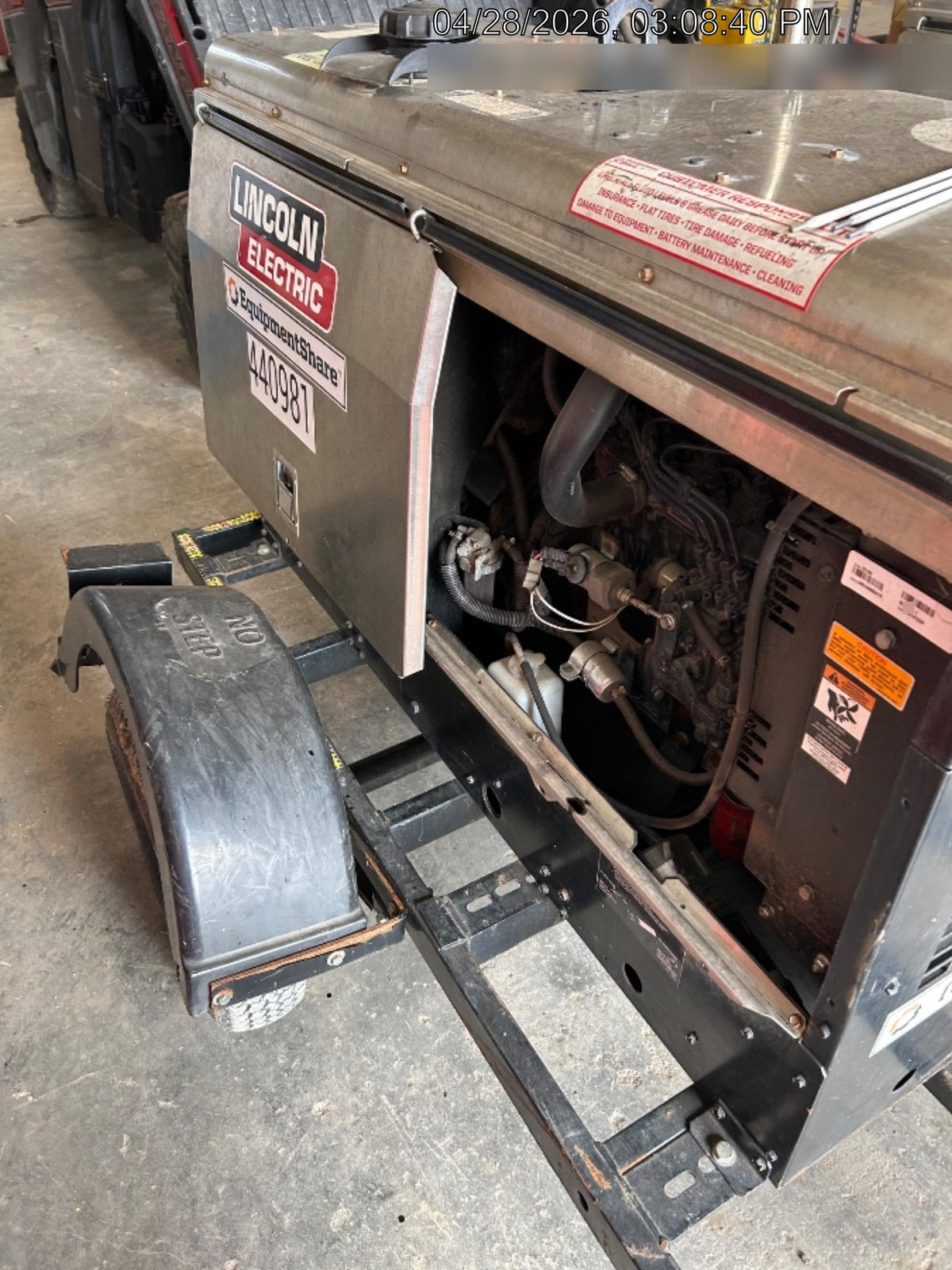 2024 Lincoln Electric LE400 Kubota V1505, Trlr, Cable Rack, Light Kit, ES Decals, T3