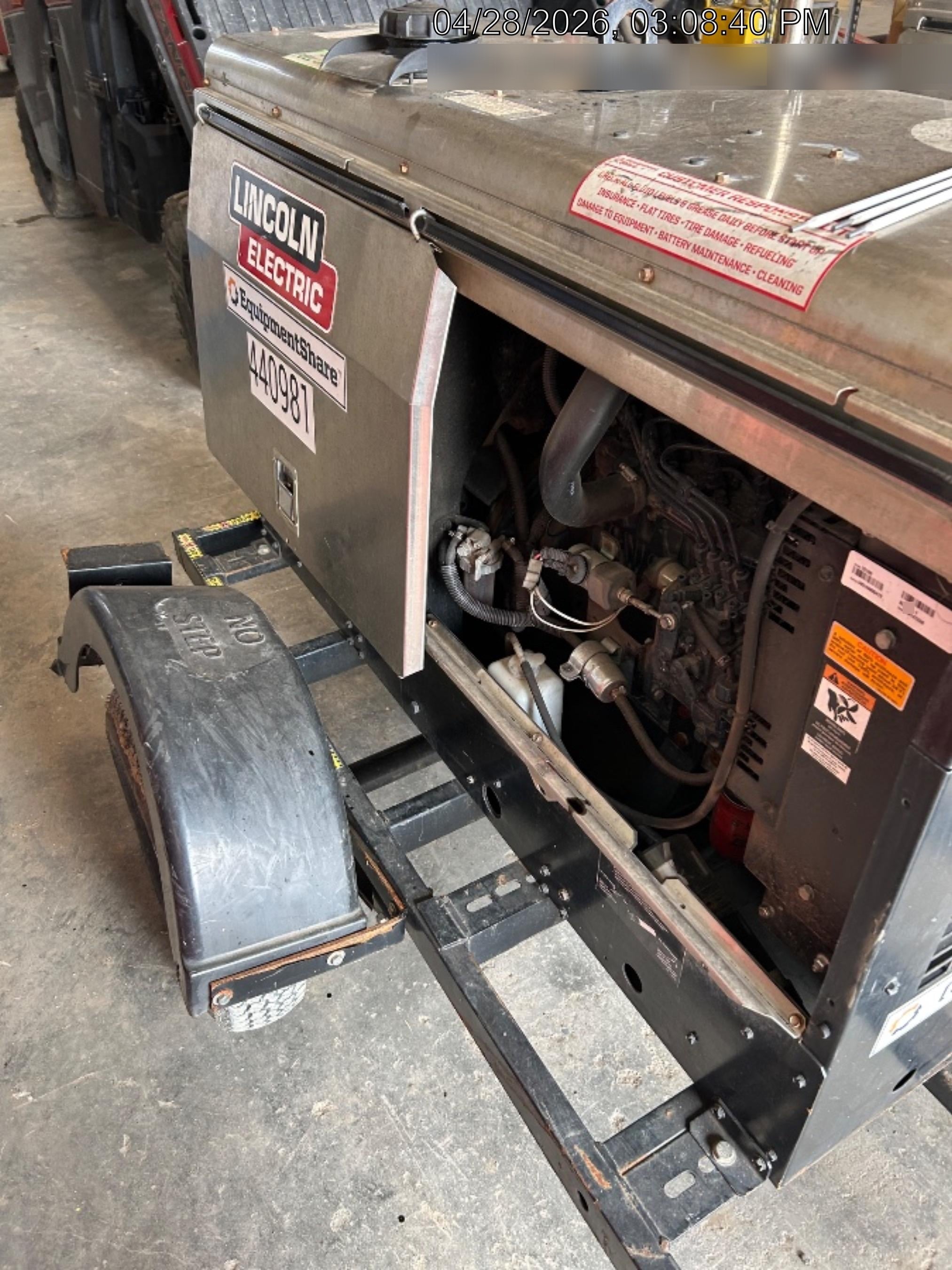 2024 Lincoln Electric LE400 Kubota V1505, Trlr, Cable Rack, Light Kit, ES Decals, T3