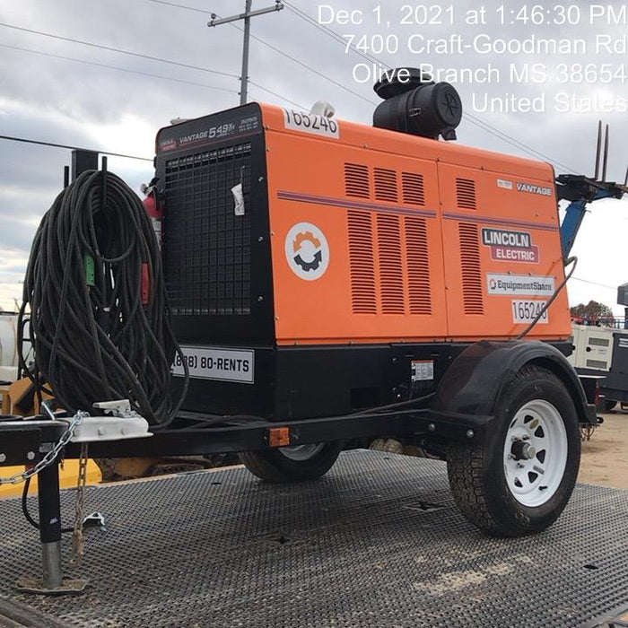 2021 Lincoln Electric Vantage 549X Ready Pak 3, ORANGE (includes trailer, cable rack, fender light kit)