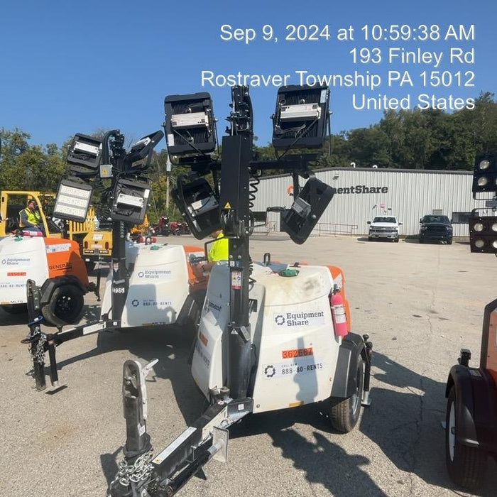 2023 Generac MLT2 Diesel, Flex Switch 120V Input, Powerzone Controller, 
(4) 320W LED Lights, 4kW Generator, 39.9 Gal Fuel Tank, 2" Ball, T3