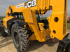 2020 JCB 510-56 Cab/Heat/Air, 74 HP, Solid Tires, STD Worklight, Beacon, Aux Hydraulics, Lifting Eye, Back up Alarm w/66" Carriage/60" Forks