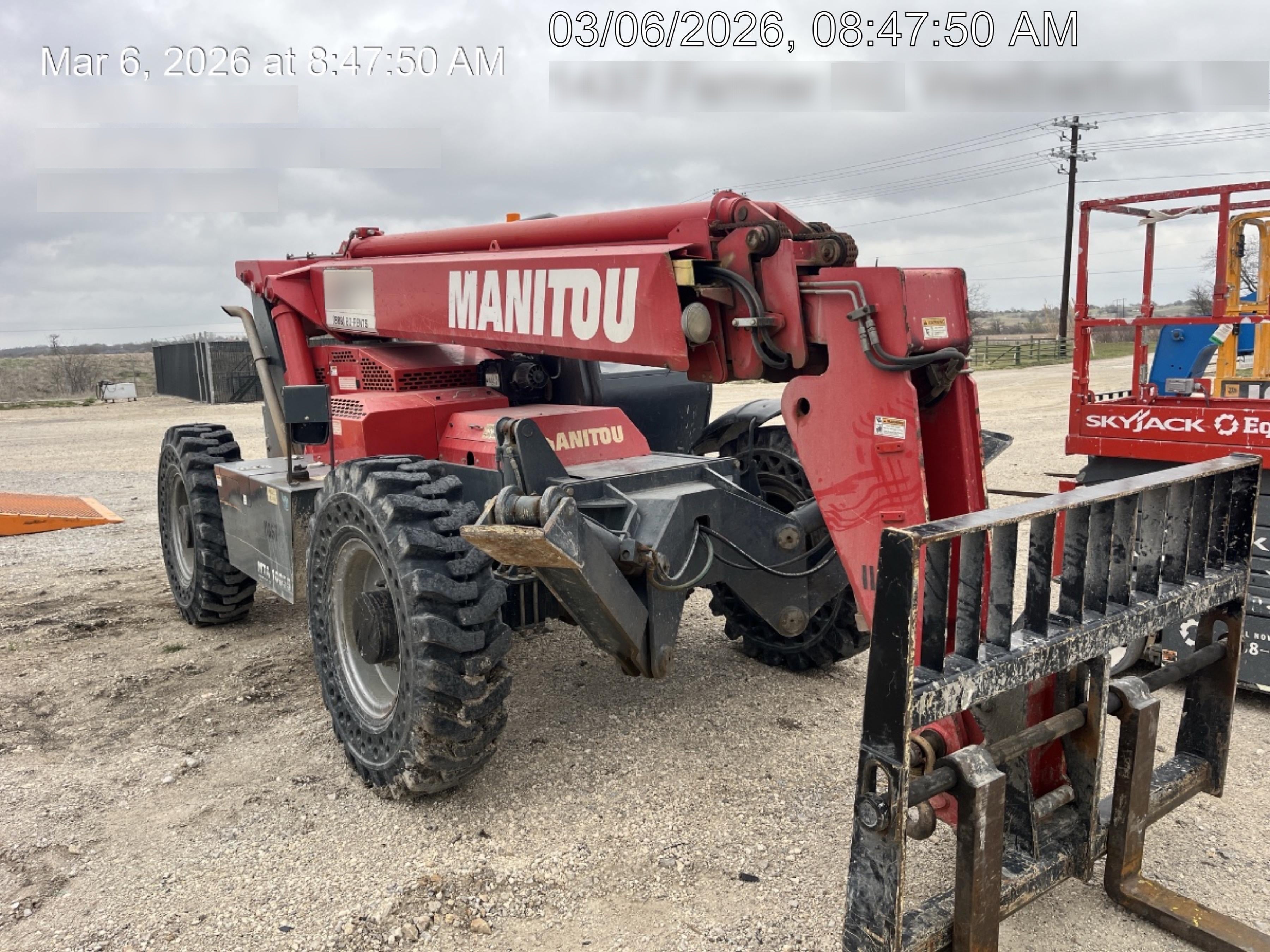 2018 Manitou MTA10055 Manitou MTA10055 - Canopy, Worklights, Beacon, 66" Carriage, 60" Forks, Solid Tires, Aux Hydraulics