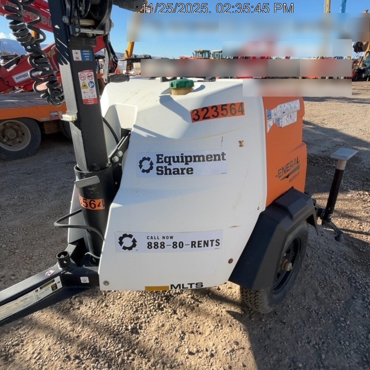 2023 Generac MLT2 Diesel, Flex Switch 120V Input, Powerzone Controller, (4) 320W LED Lights, 4kW Generator, 39.9 Gal Fuel Tank, 2" Ball, T3