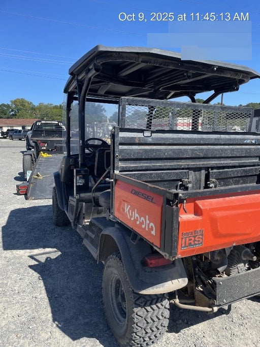 2021 Kubota RTV-X1140W-H Plastic Canopy, Windshield Acrylic Clear, LED Strobe Light, Wire Harness Kit, Back up Alarm