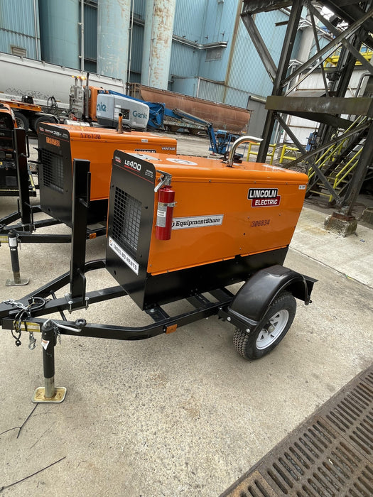 2023 Lincoln Electric LE400 Kubota V1505, Trlr, Cable Rack, Light Kit, ES Decals, T3