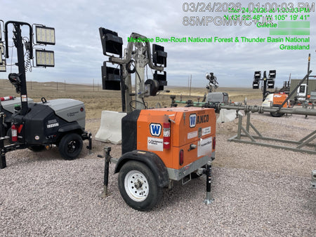 2024 Wanco WLTT-4MM4K Diesel, Deep Sea Controller, Shore Power Plug, Auto Start, (4) 350W LED Floodlights, 4kW Generator, 60 Gal Fuel Tank, 2" Ball, T3