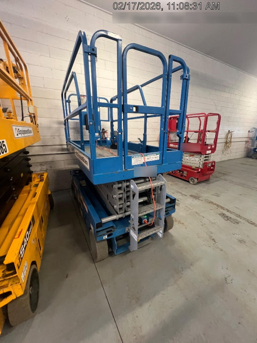 2019 Genie GS-2646 folding rails with full height swing gate