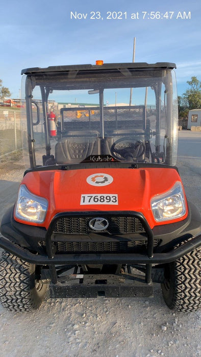 2021 Kubota RTV-X1140W-H Plastic Canopy, Windshield Acrylic Clear, LED Strobe Light, Wire Harness Kit, Back up Alarm