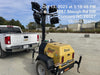 2022 Allmand NLV3GR (4) LED Light Fixture 350W, 23' Vertical Mast, 3kW Prime, Towable, Deep Sea L401, Leveling Jacks, Yanmar T4F 5.8hp