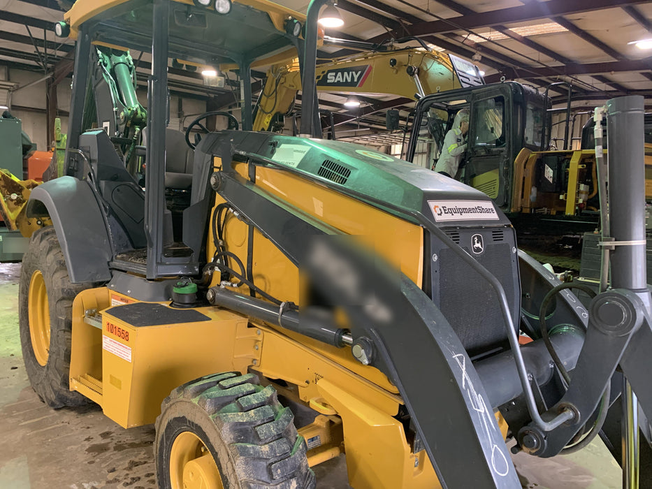 2020 John Deere 310LEP Canopy, 4WD, Standard Stick, Pilot Controls, 2 Way Hydraulics, TAG Manual QC