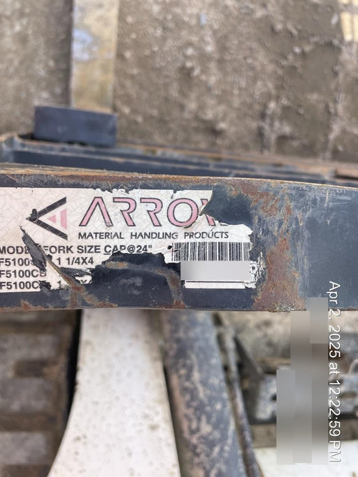 2022 ARROW MATERIAL HANDLING 60" Pallet Forks - Arrow