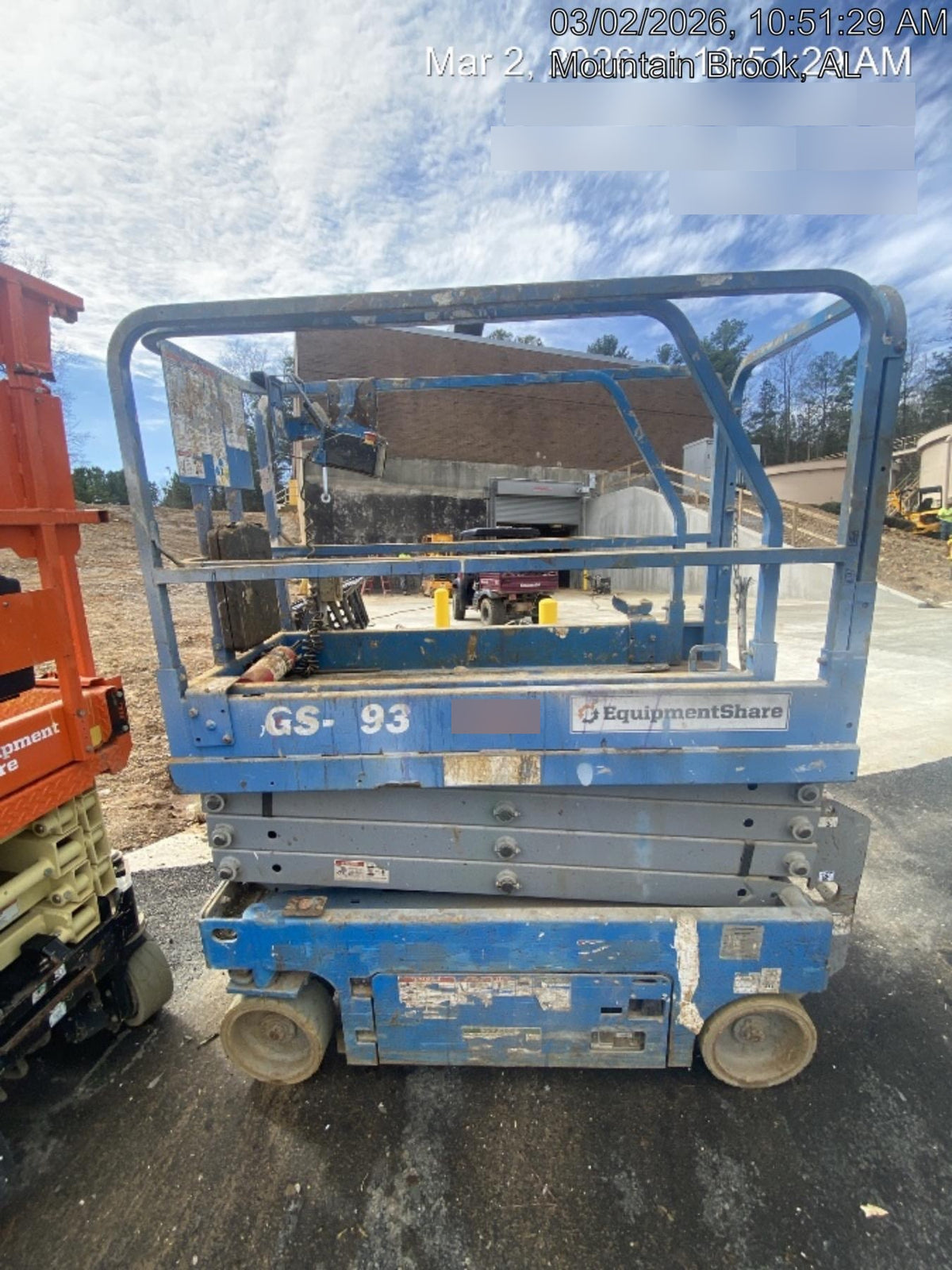2019 Genie GS-1930 Fixed Rails with Chain Entry