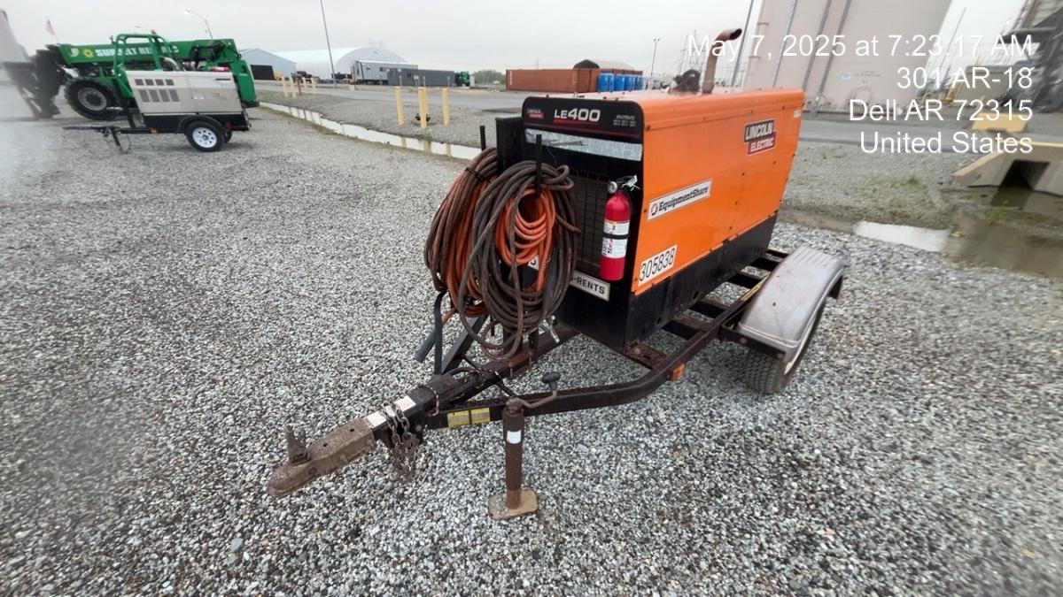 2023 Lincoln Electric LE400 Kubota V1505, Trlr, Cable Rack, Light Kit, ES Decals, T3