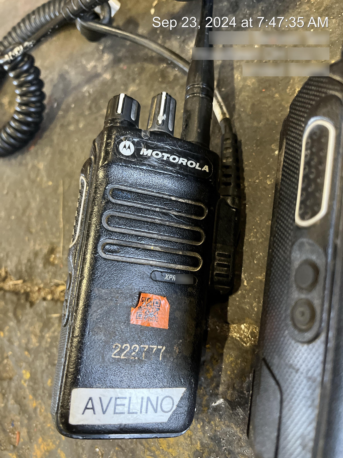 2022 MOTOROLA XPR3300E