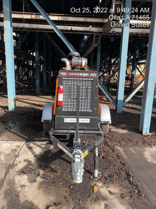 2022 Lincoln Electric Vantage 549X Crosslink Technology, Trailer Mounted, ES Decals, T3