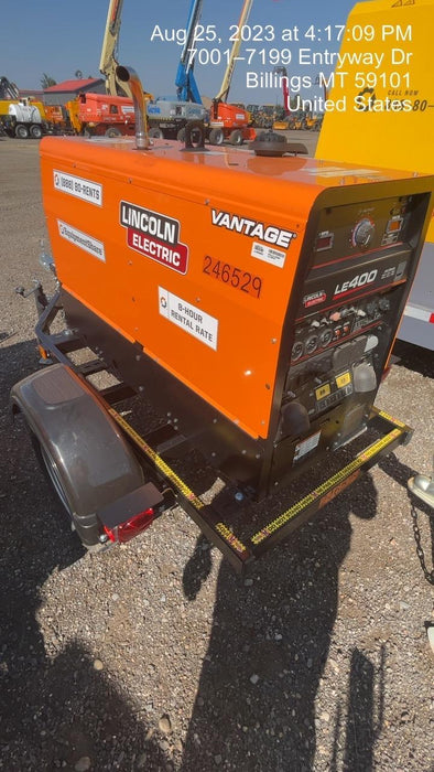 2022 Lincoln Electric LE400 Kubota V1505, Trlr, Cable Rack, Light Kit, ES Decals, T3