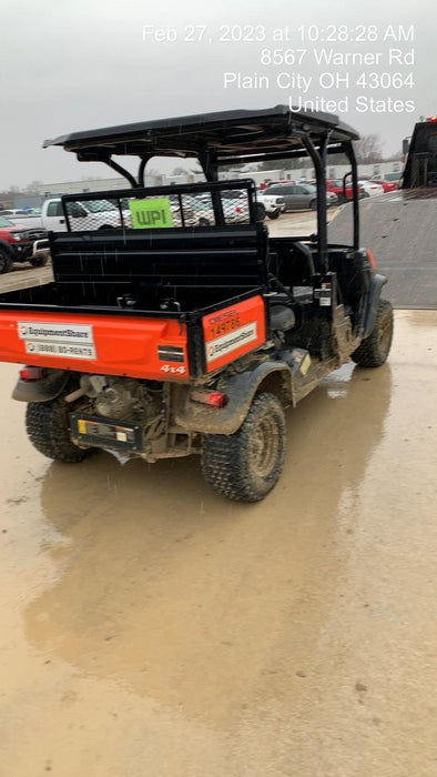 2022 Kubota RTV-X1140W-H Plastic Canopy, Windshield Acrylic Clear, LED Strobe Light, Wire Harness Kit, Back up Alarm