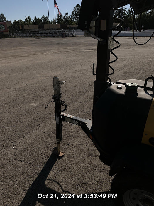 2022 Allmand NLV3GR (4) LED Light Fixture 350W, 23' Vertical Mast, 3kW Prime, Towable, Deep Sea L401, Leveling Jacks, Yanmar T4F 5.8hp