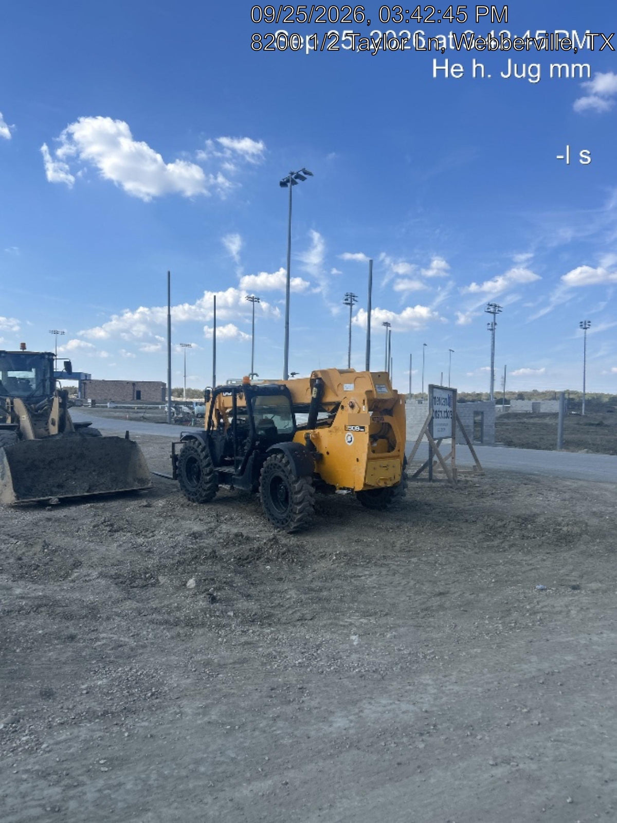 2019 JCB 509-42 74 HP w/Open ROPS, Beacon, Aux Hydraulics, LED Work lights, Solid Tires w/66" Carriage/60" Forks