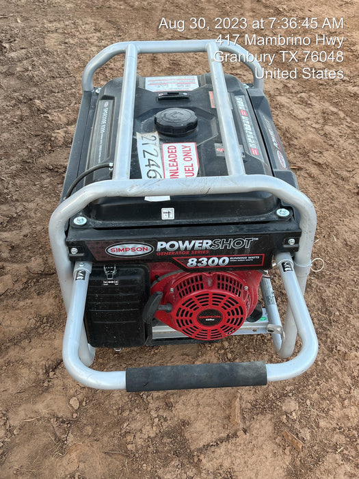 2022 Simpson SPG8310E Simpson 420CC Engine, 8.3KW