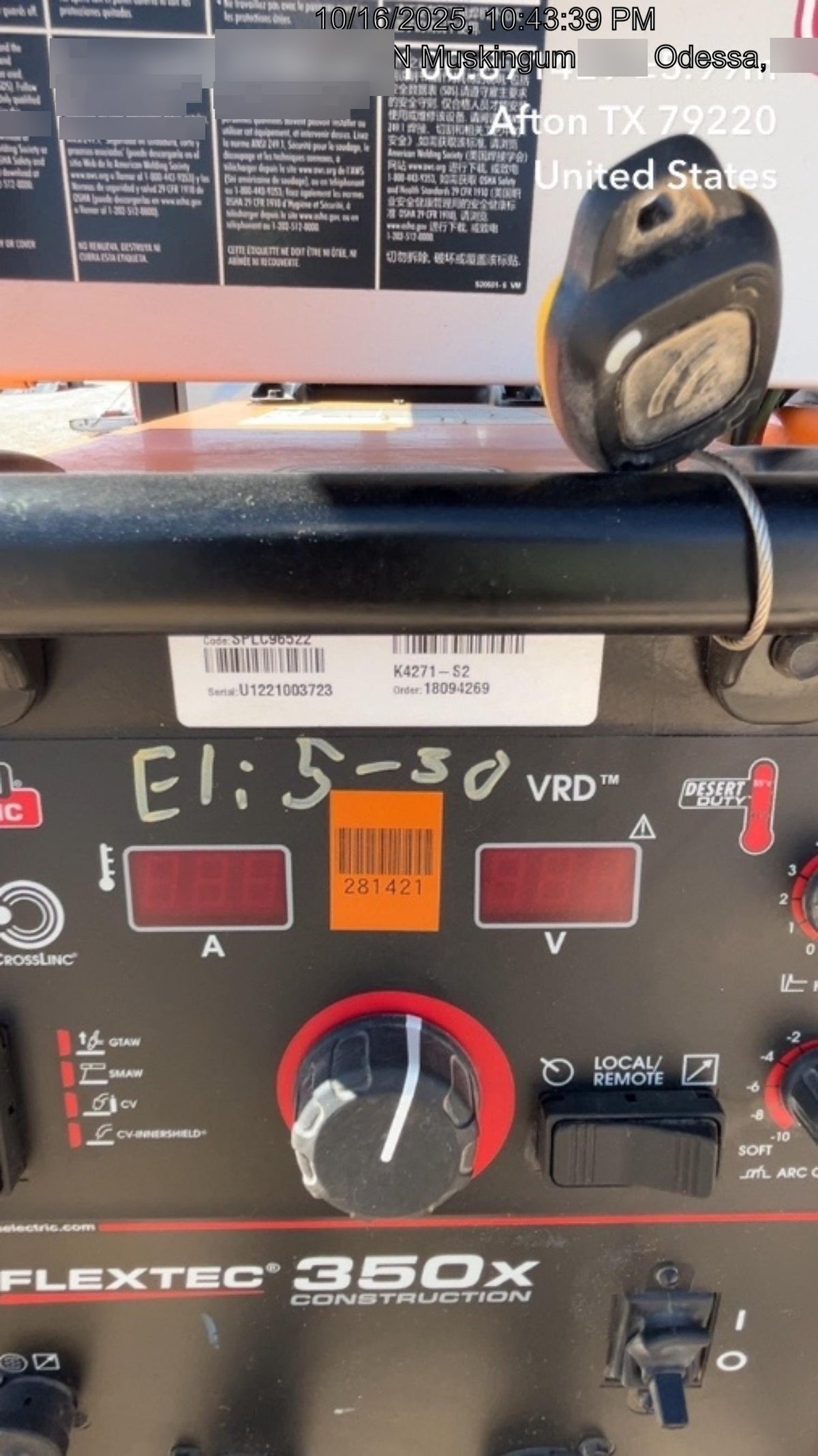2022 LINCOLN ELECTRIC FLEXTEC 350X