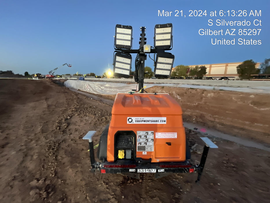 2023 Generac MLT2 Diesel, Flex Switch 120V Input, Powerzone Controller, (4) 320W LED Lights, 4kW Generator, 39.9 Gal Fuel Tank, 2" Ball, T3