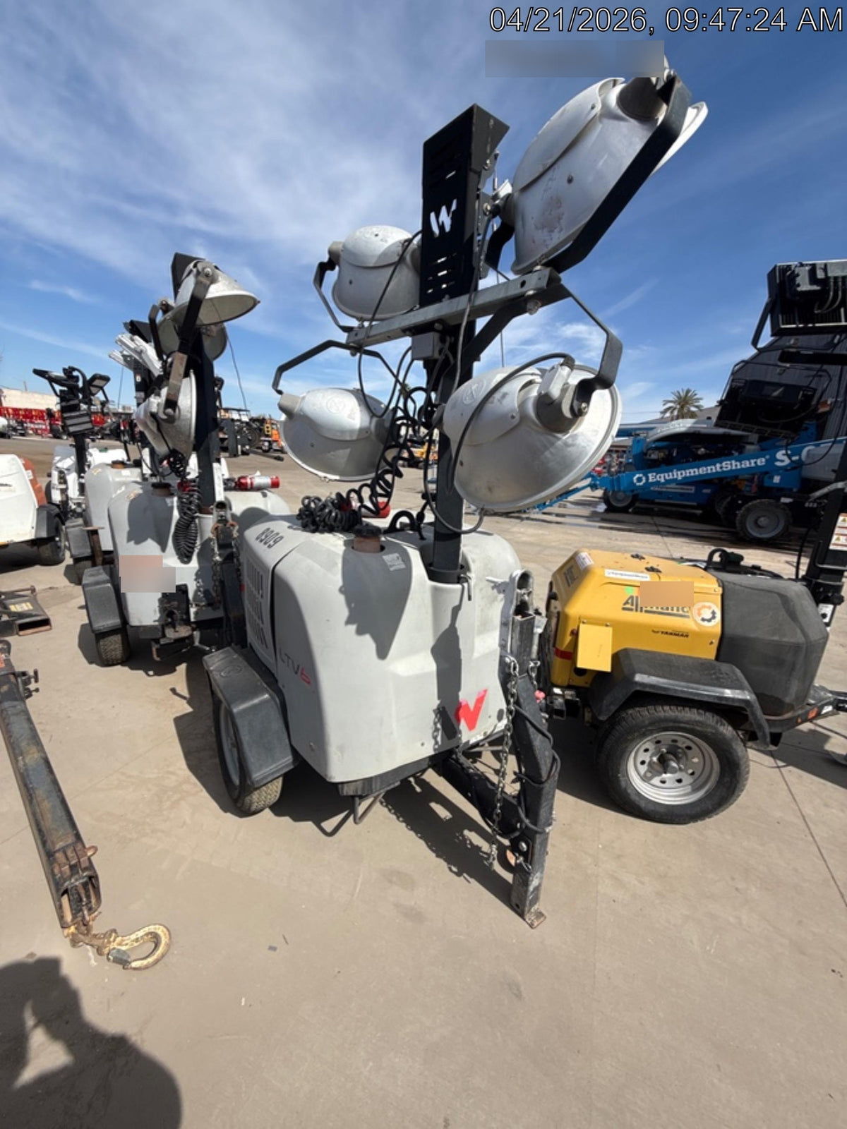 2018 Wacker Neuson LTV6L-MH Wacker Neuson LTV6L Towable Light Tower