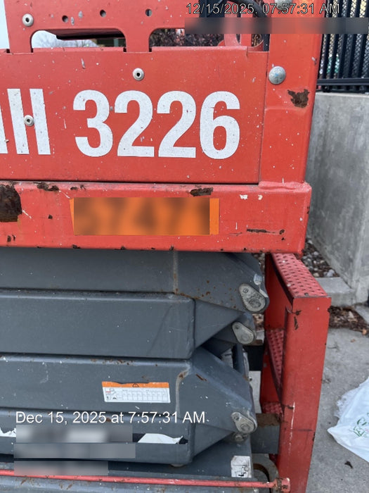 2018 Skyjack SJIII-3226 Standard Rental Specs