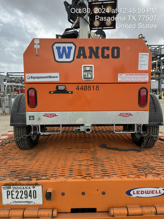 2024 Wanco WLTT-4MM4K Diesel, Deep Sea Controller, Shore Power Plug, Auto Start, (4) 350W LED Floodlights, 4kW Generator, 60 Gal Fuel Tank, 2" Ball, T3