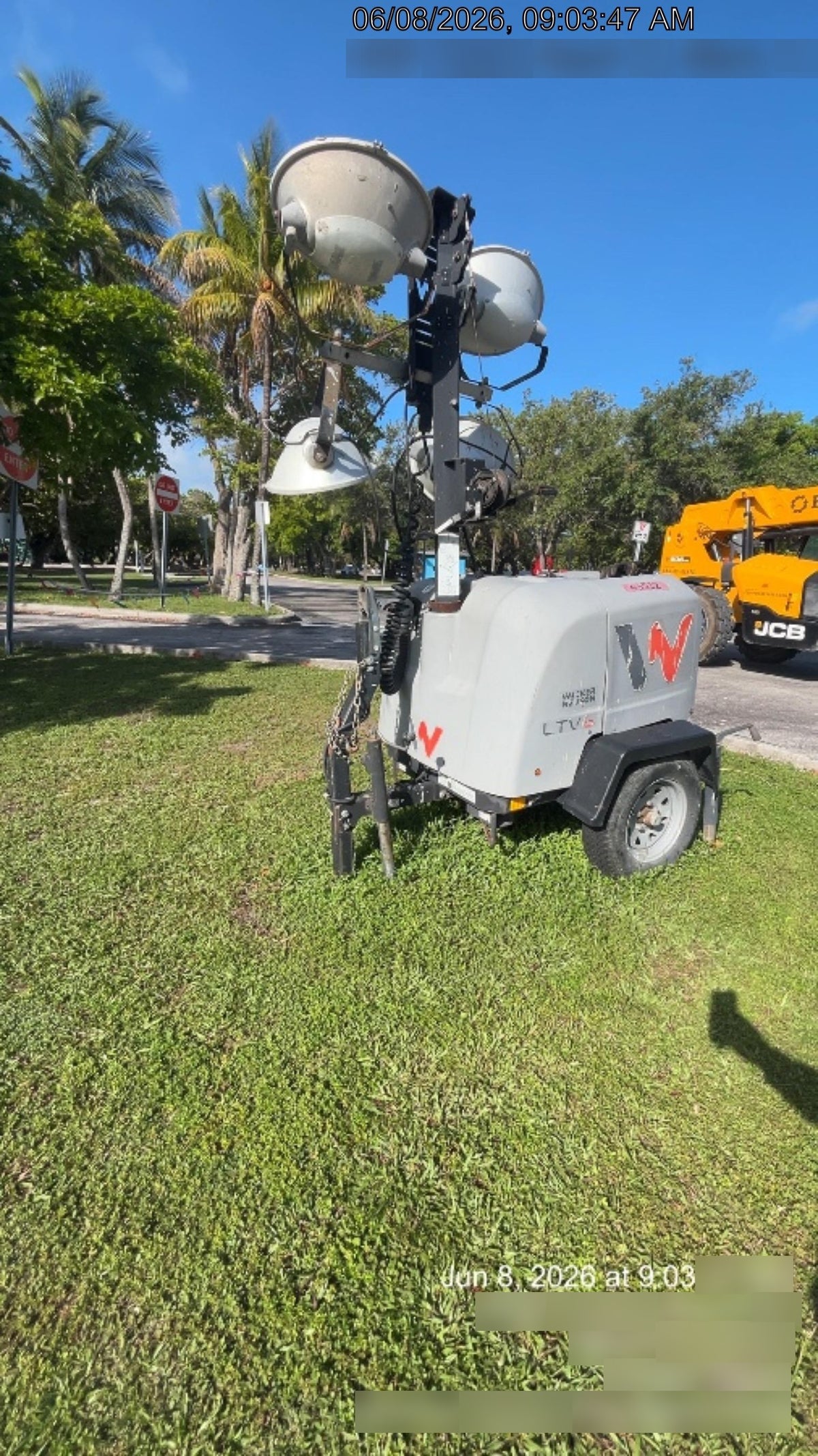 2019 Wacker Neuson LTV6L-MH Wacker Neuson LTV6L Mobile Light Tower w/Fuel Level Sensor Installed