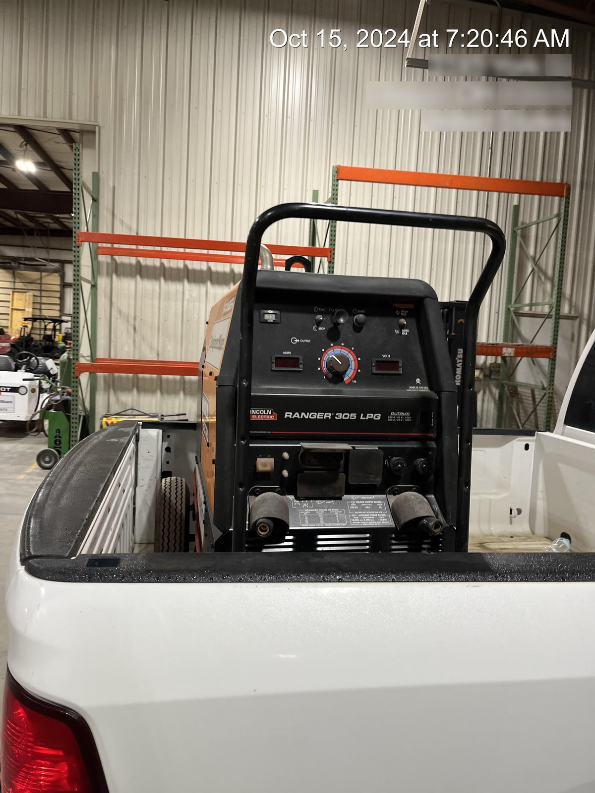 2024 Lincoln Electric Ranger 305 LPG Ranger 305 LPG, Undercarriage, Tank Holder & Strap, 10kw AC Gen, 25hp Kohler LPG Eng