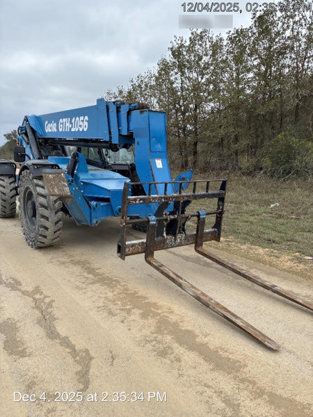 2018 Genie GTH-1056 Genie GTH-1056 w/CAB, Solid Tires, Work Lights, 60" carriage/forks, cab mesh, beacon