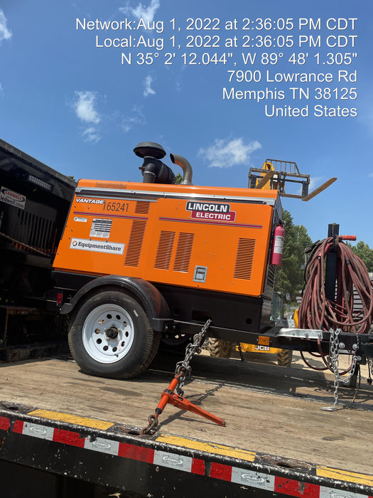 2021 Lincoln Electric Vantage 549X Ready Pak 3, ORANGE (includes trailer, cable rack, fender light kit)