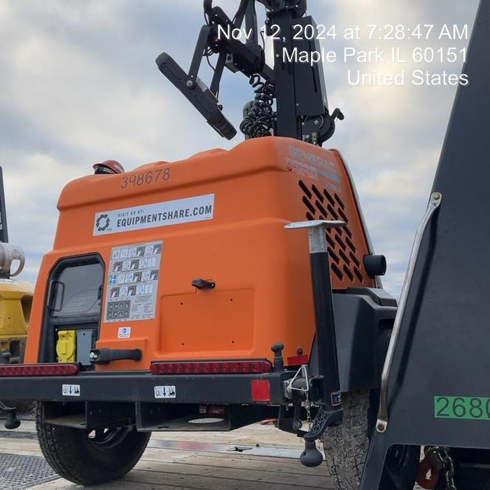 2024 Generac MLT2 Diesel, Flex Switch 120V Input, Powerzone Controller, 
(4) 320W LED Lights, 4kW Generator, 39.9 Gal Fuel Tank, 2" Ball, T3