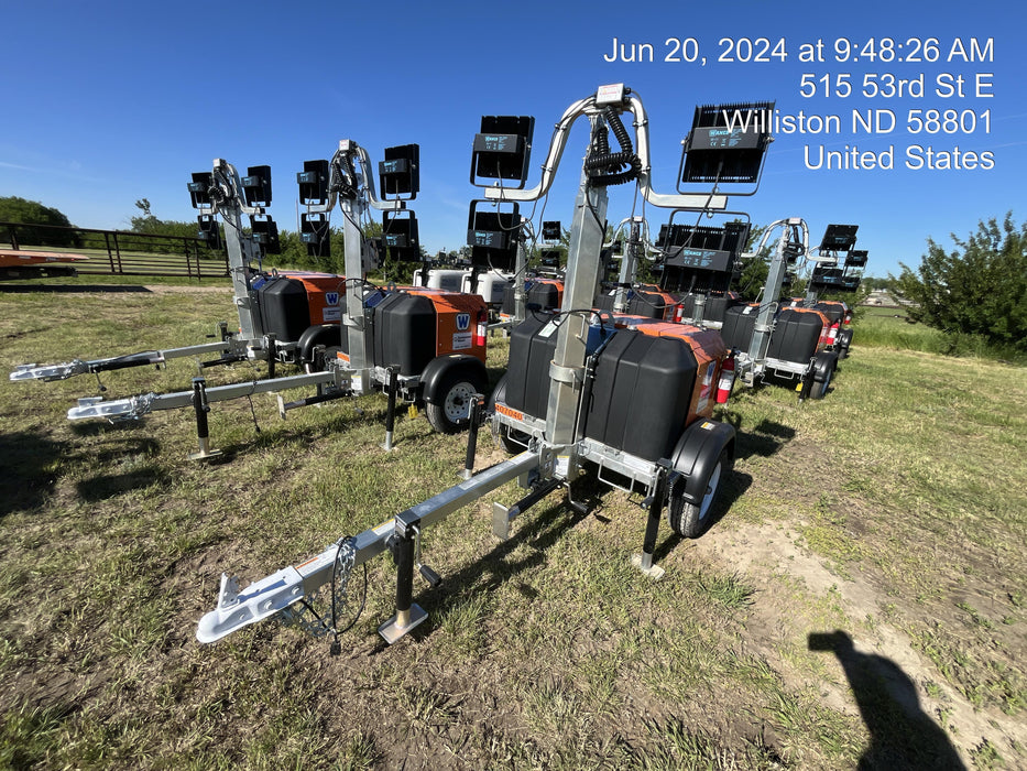 2024 Wanco WLTT-4MM4K Diesel, Deep Sea Controller, Shore Power Plug, Auto Start, (4) 350W LED Floodlights, 4kW Generator, 60 Gal Fuel Tank, 2" Ball, T3