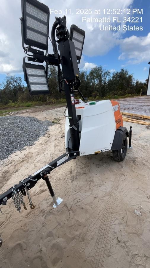 2025 Generac MLTS-4 Diesel, Mitsubishi L2E, 7.1 hp @1800 rpm, Flex Switch 120V Input, Powerzone Controller, (4) 320W LED Lights, 4kW Generator, 39.9 Gal Fuel Tank, 2" Ball, T3, ES Decals