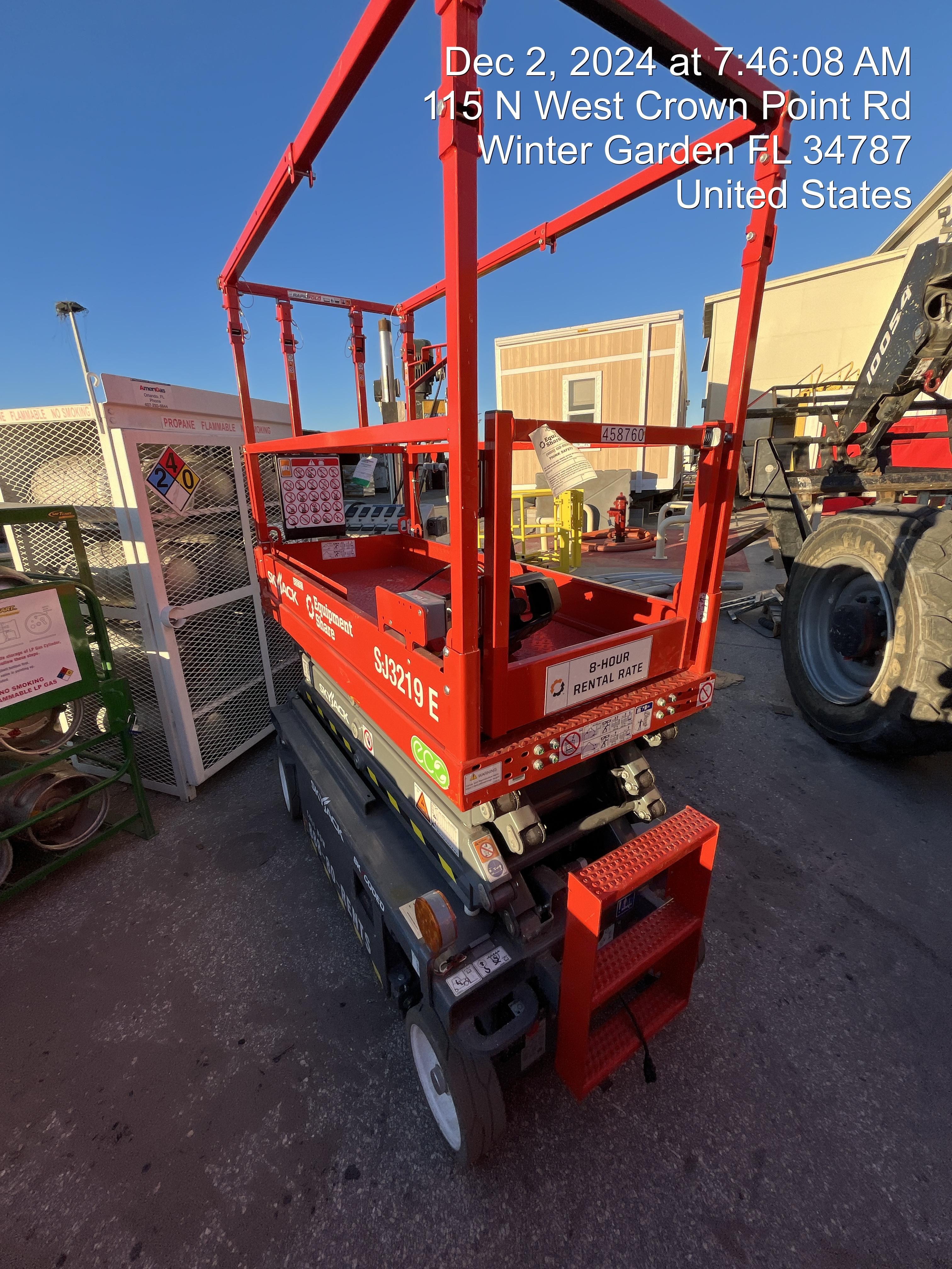 2024 Skyjack SJ3219 Electric Drive, Sld NM Tires, DBcns, RFRails, Power to Platform, T3 + Access Control