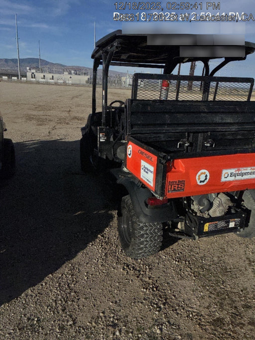 2022 Kubota RTV-X1140W-H Plastic Canopy, Windshield Acrylic Clear, LED Strobe Light, Wire Harness Kit, Back up Alarm