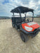 2022 Kubota RTV-X1140W-H Plastic Canopy, Windshield Acrylic Clear, LED Strobe Light, Wire Harness Kit, Back up Alarm