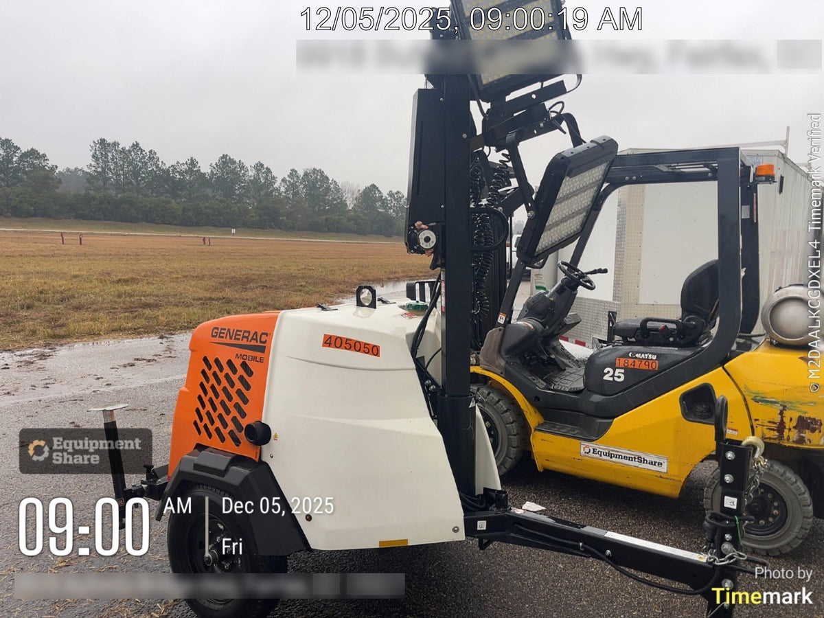 2024 Generac MLT6SKDS-STD4 ELEC WINCH Diesel, Electric Winch Mast, Powerzone Controller, (4) 320W LED Lights, 4kW Generator, 39.9 Gal Fuel Tank, 2" Ball, T3