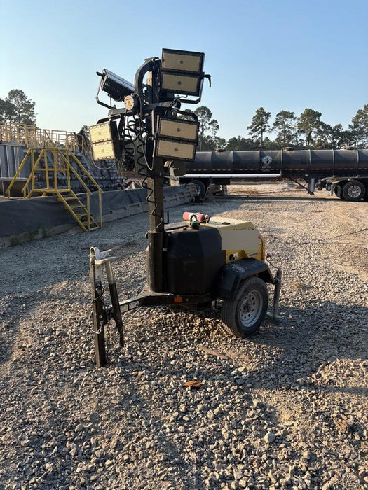 2022 Allmand NLV3GR (4) LED Light Fixture 350W, 23' Vertical Mast, 3kW Prime, Towable, ES Decals, T3