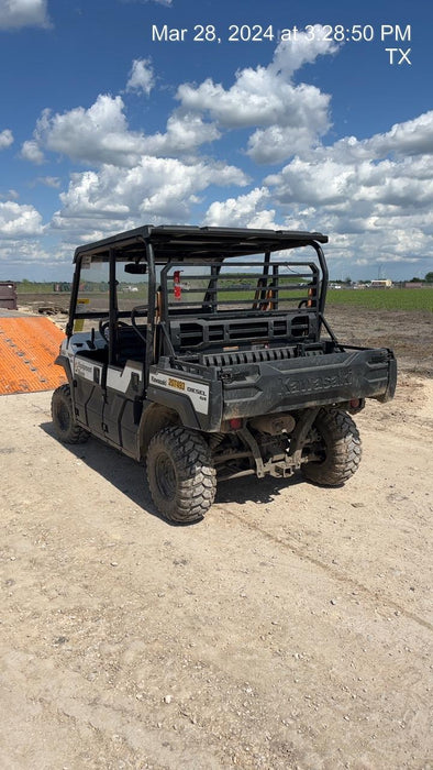 2022 Kawasaki Mule PRO-DXT Standard Options, Backup Alarm, Beacon, Plastic Hard Top, Poly Windshield, Horn Kit