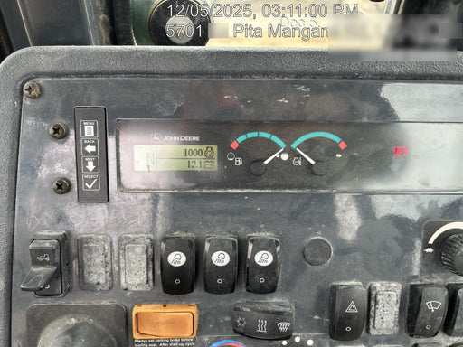 2019 John Deere 310LEP 4wd, Cab/Heat/Air, Standard dipper, ISO, Rear Auxiliary Hydraulics, Manual QC w/12”, 18”, and 24” buckets