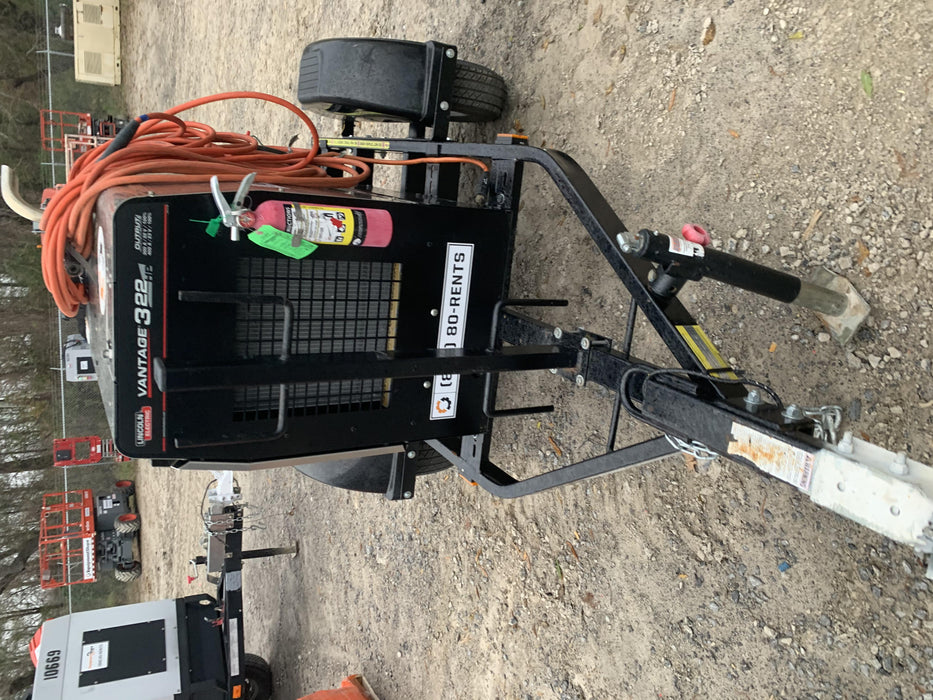 2019 Lincoln Electric Vantage 322 Welder Ready-Pak 3, Two wheel trailer, Fender and Light kit, Cable Rack