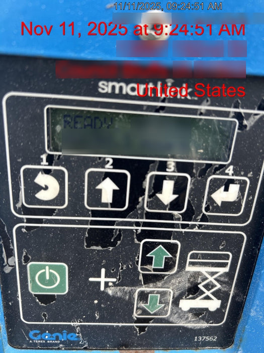 2020 Genie GS-3232 Standard, Folding half height swing gate, 800W Inverter