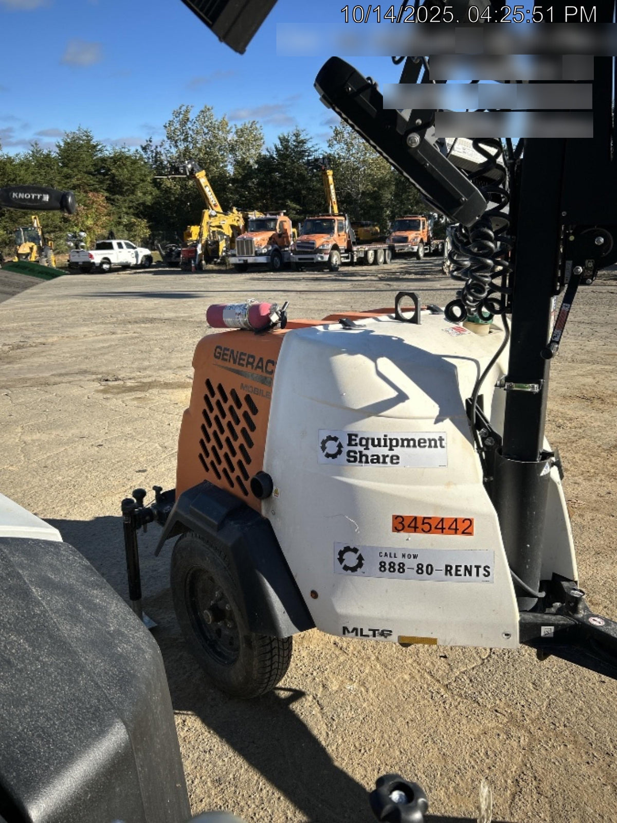 2023 Generac MLT2 Diesel, Flex Switch 120V Input, Powerzone Controller, (4) 320W LED Lights, 4kW Generator, 39.9 Gal Fuel Tank, 2" Ball, T3