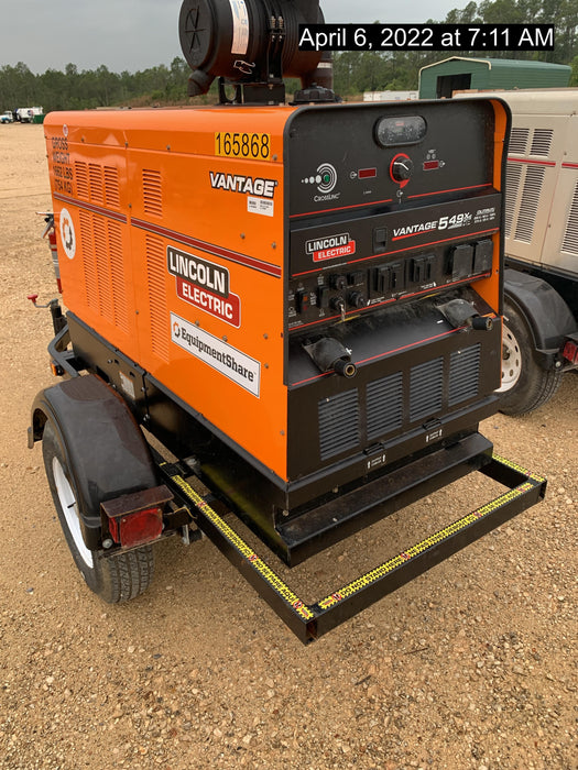 2021 Lincoln Electric Vantage 549X Ready Pak 3, ORANGE (includes trailer, cable rack, fender light kit)